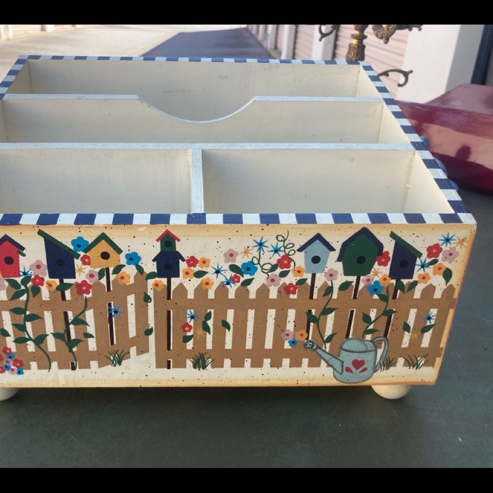 Mail, Craft,  Bill Sorter organizer Desk Top Birds Design